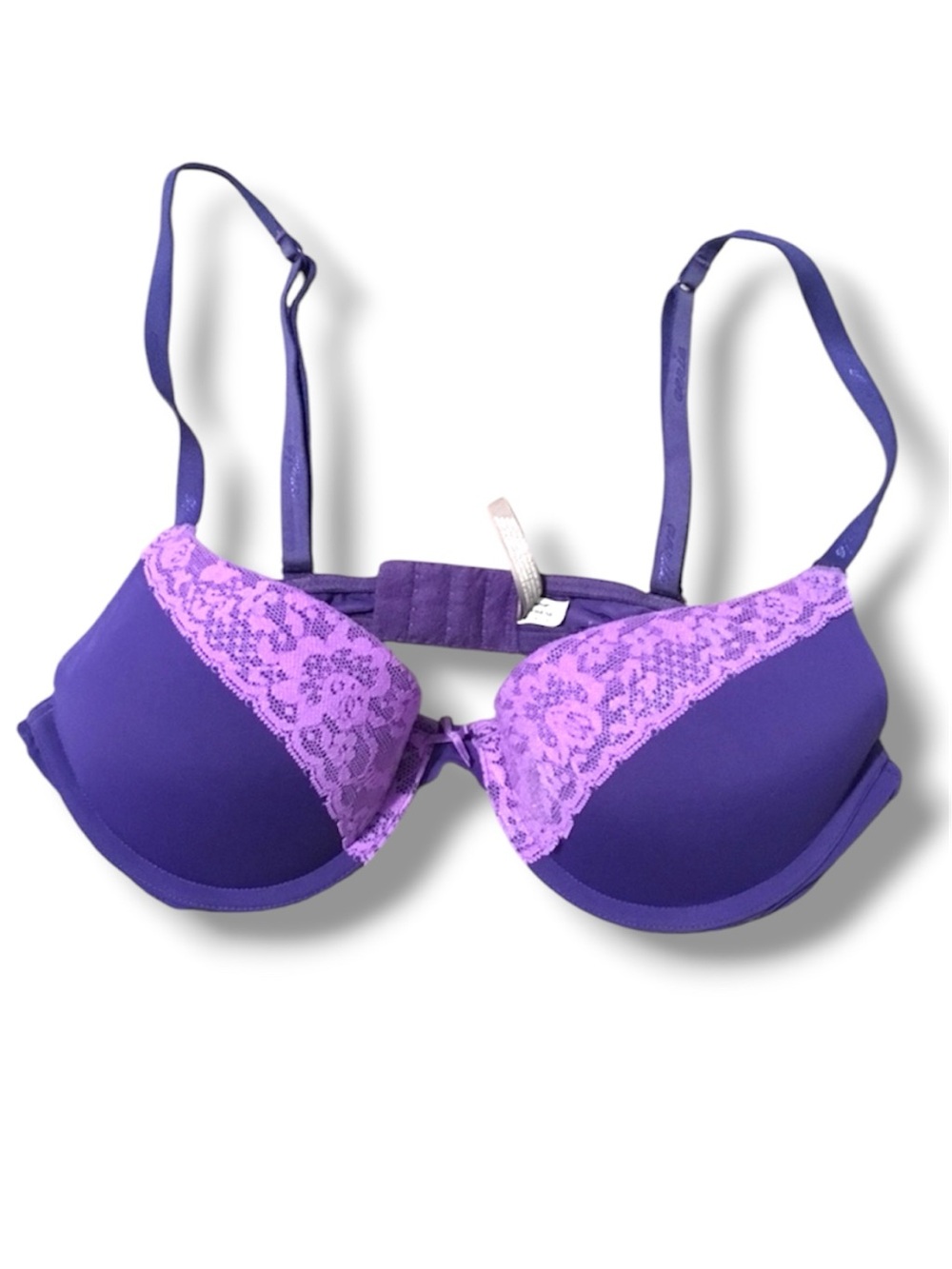 aerie Purple Lace Trim Push-Up Bra